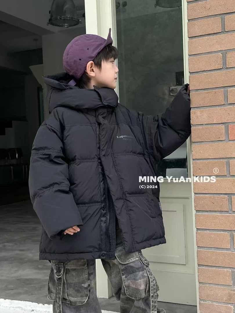 男女童冬装羽绒服2024新款洋气儿童冬季加厚白鸭绒男女宝宝外套