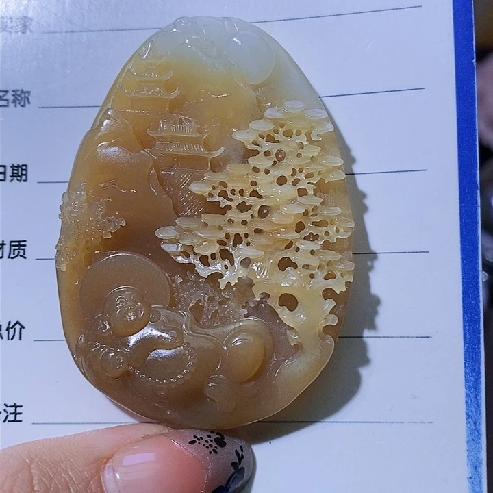 和田玉颈饰未镶嵌南*~