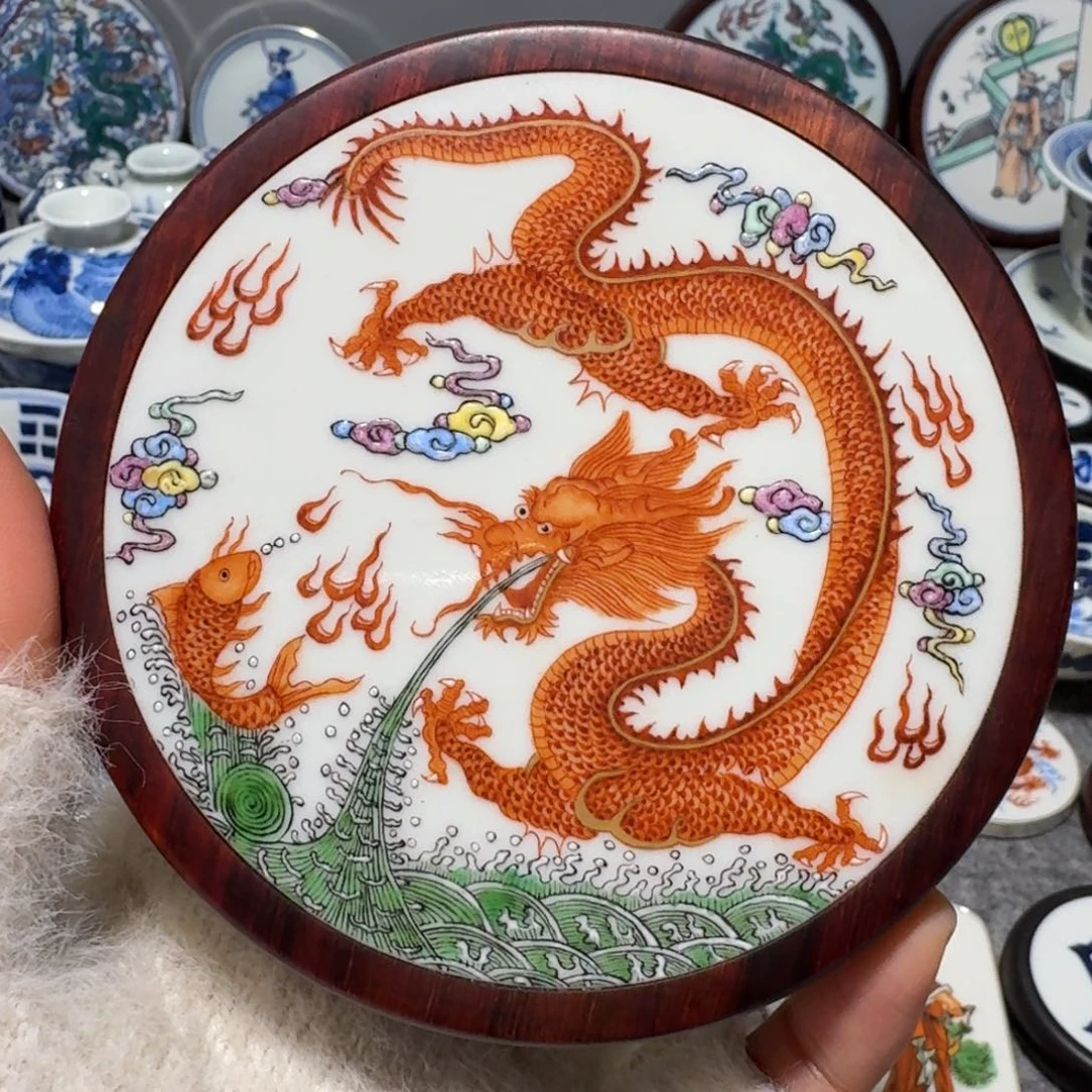 峰***宝瓷片精品摆件一个