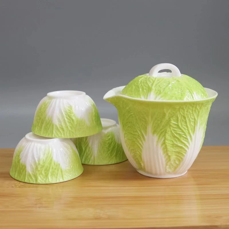 G白菜旅行茶具一壶三杯户外旅2214