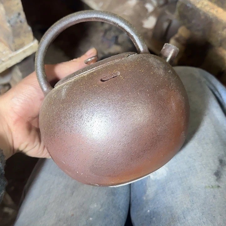 4***1茶壶紫泥坭兴陶龙窑柴烧