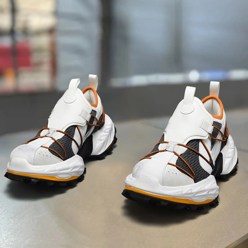 巴黎炸街18XL老爹鞋2025新款机能户外徒步登山鞋复古厚底运动男鞋