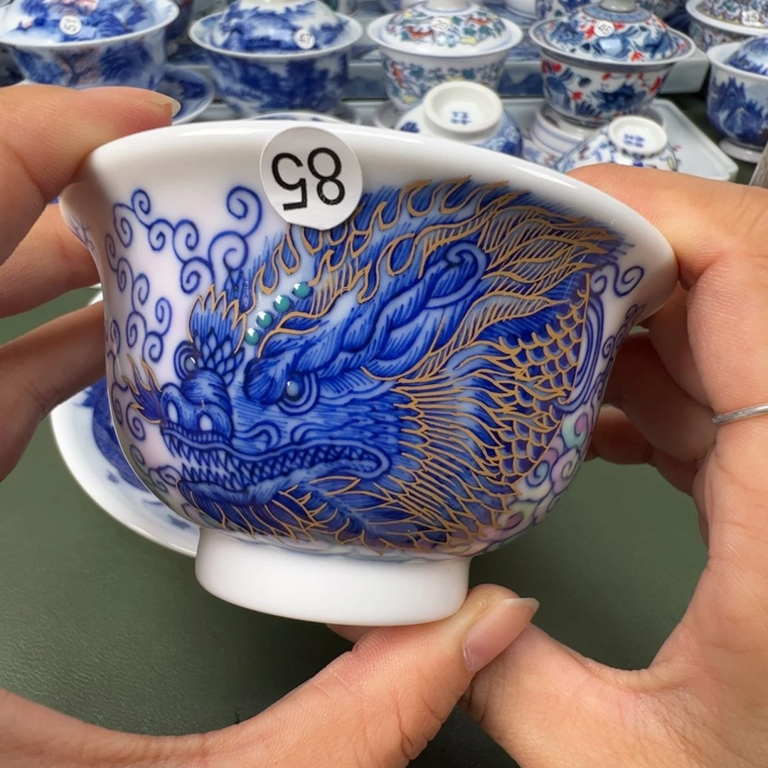 陶瓷景德镇纯手工纯手绘茶具木木85