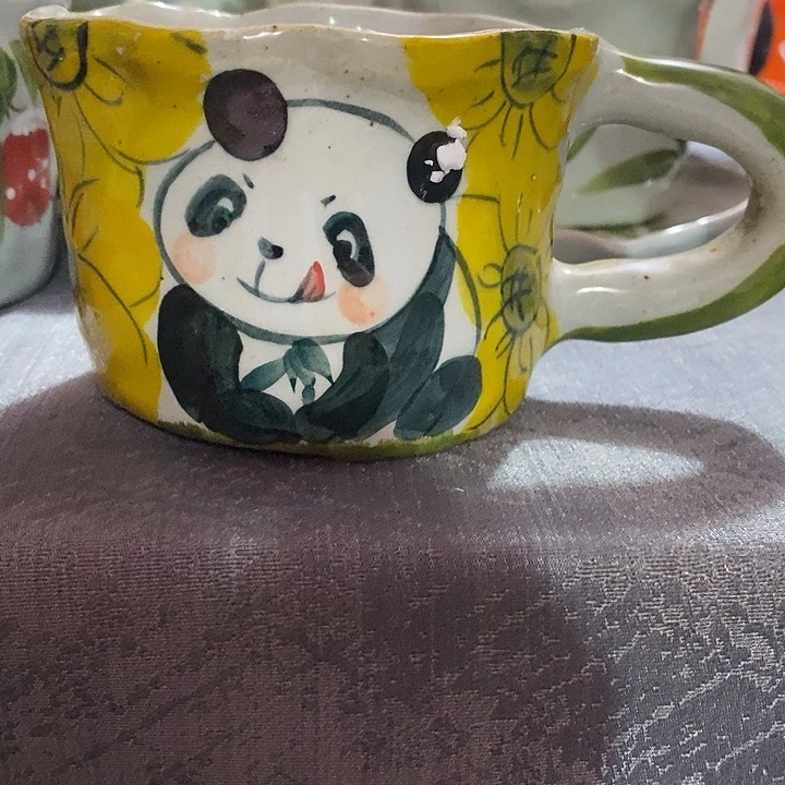 熊猫景德镇陶瓷茶杯
