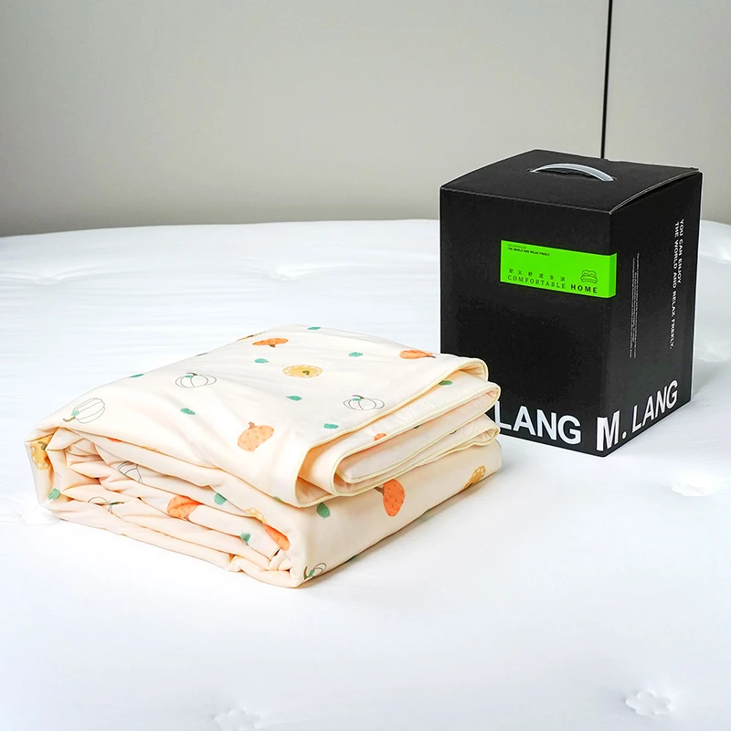 【M.LANG】凉感丝双人夏被工艺滚绳款 南瓜俱乐部