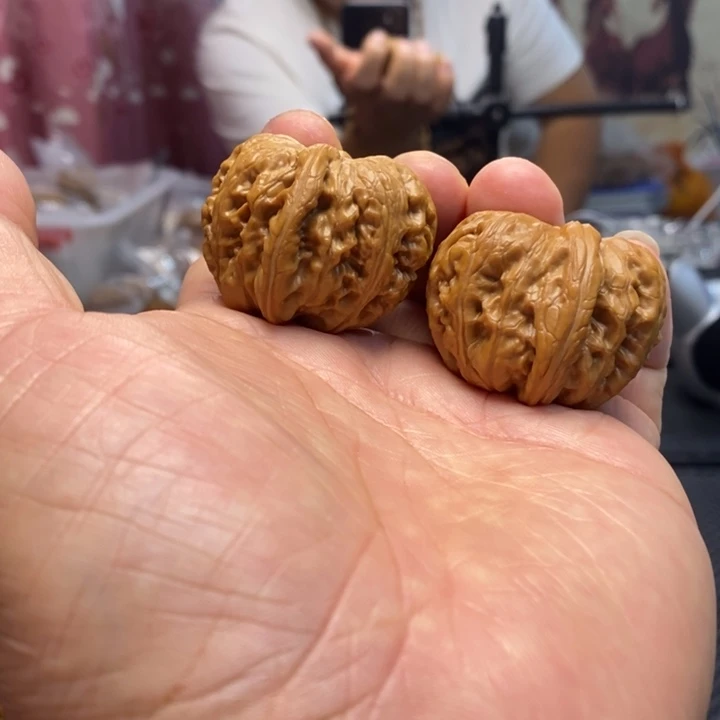 波***吊坠文玩核桃元宝40微修➕打底