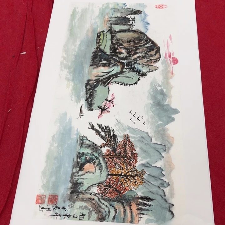 国画花鸟的翅膀和翅膀是一样