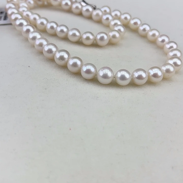 淡水珍珠银S925镶嵌颈饰8➕极光炫彩高品