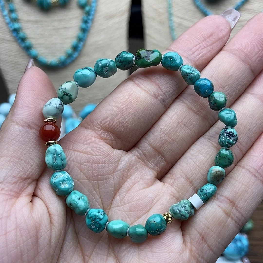 绿松石未镶嵌随行手串