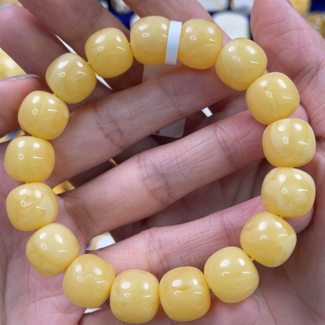 未镶嵌蜜蜡裸石琥珀蜜蜡手串卡13mm