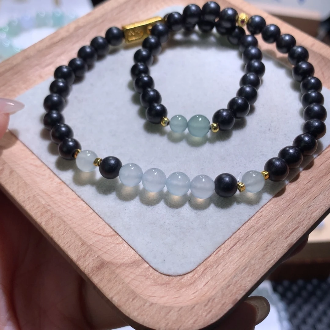 翡翠散珠特价白月光蓝绿葫芦卡5-6