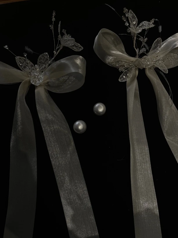 喜看蝴蝶结羽毛发饰BH6431