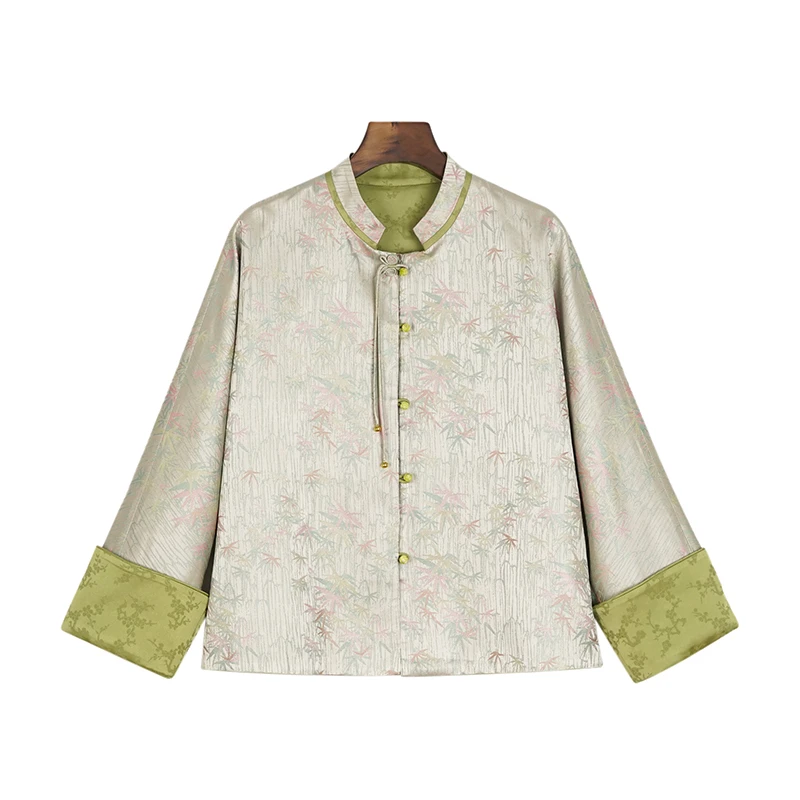 翠竹新中式宋锦外套24Q062