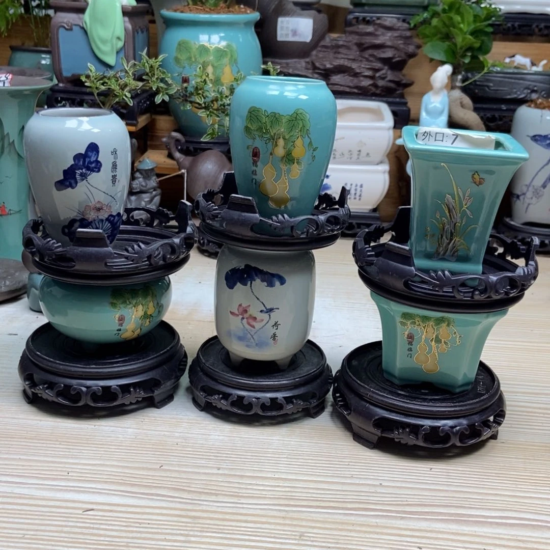 瓷片陶瓷花盆陶瓷艺术