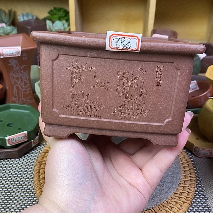 琉璃手工艺品宜兴紫砂精品花盆