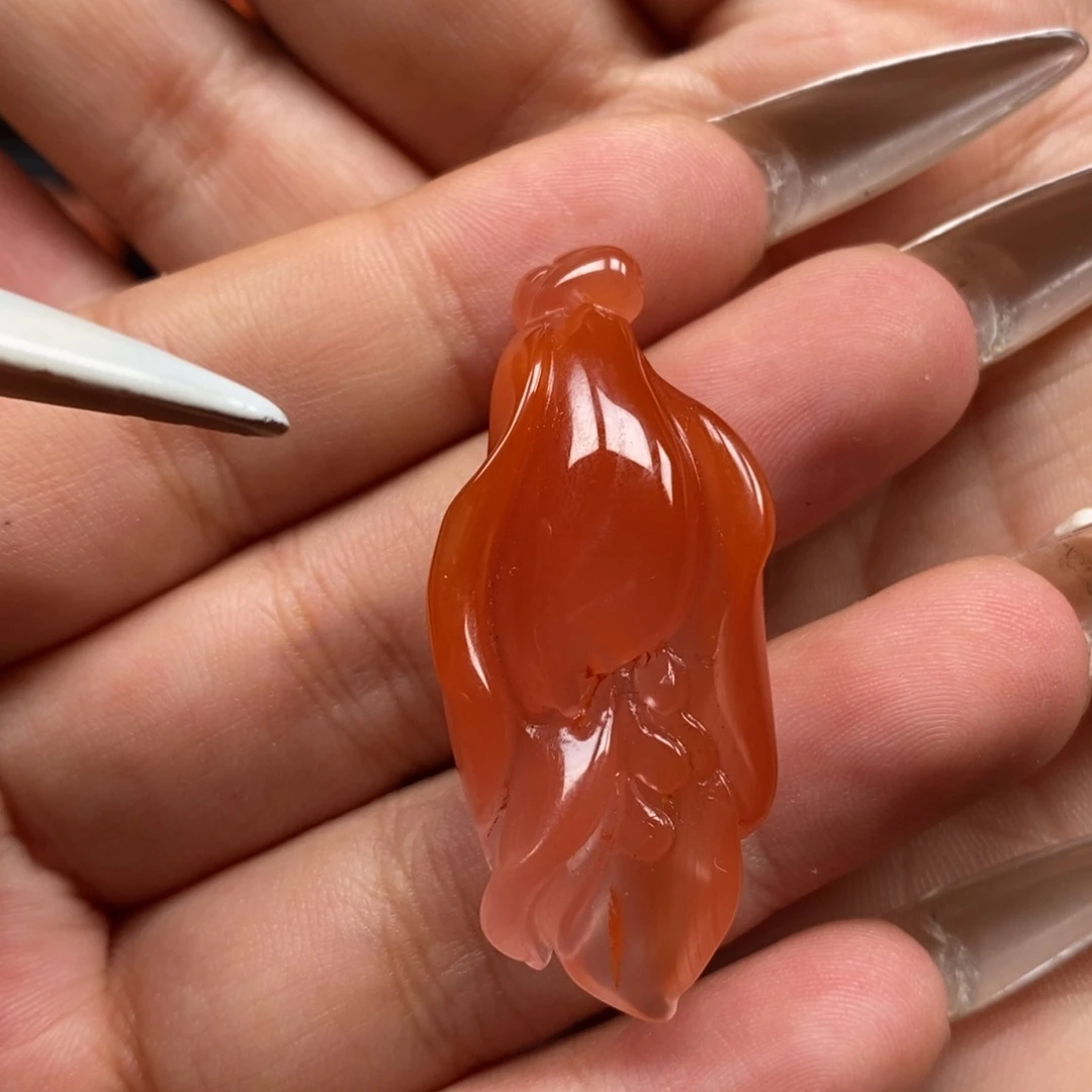 南红玛瑙未镶嵌吊坠(不含链)