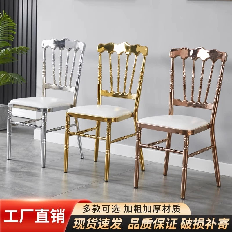 竹节椅古堡椅拿破仑椅饭店餐厅酒店宴会椅子户外活动婚庆婚礼餐椅