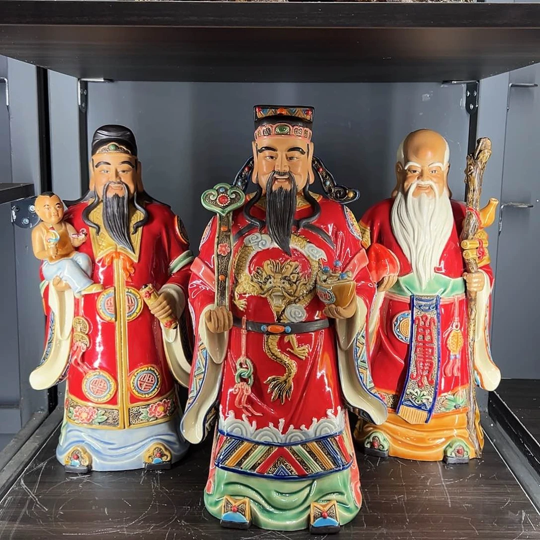 福禄寿陶瓷艺术品陶瓷艺术