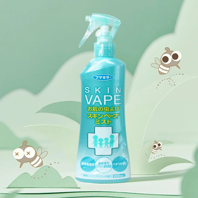 日本驱蚊水 防蚊喷雾 儿童户外防蚊虫驱蚊液200ml