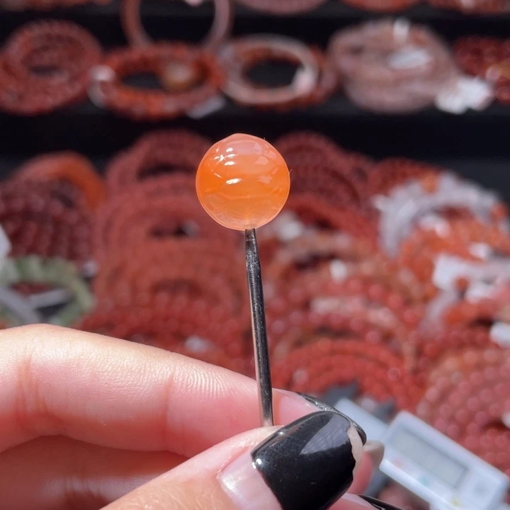 南红玛瑙未镶嵌富甲珠2177