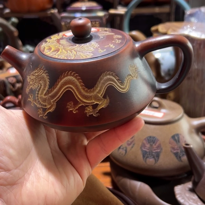 紫砂茶壶紫砂壶收藏起来了！