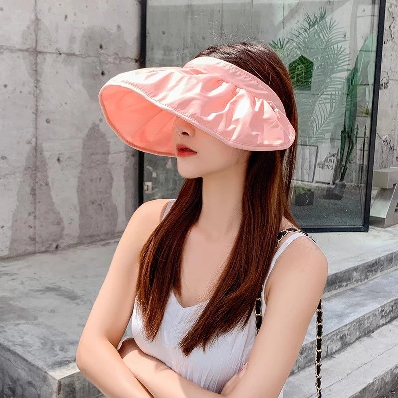 【新疆包邮】韩版遮阳防晒遮脸太阳帽贝壳渔夫帽防紫外线百搭空顶