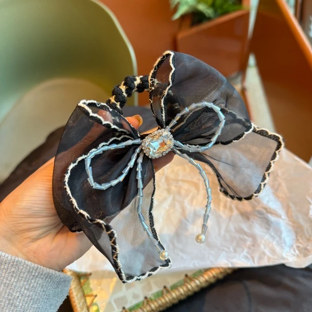 7667小香风大蝴蝶结发圈