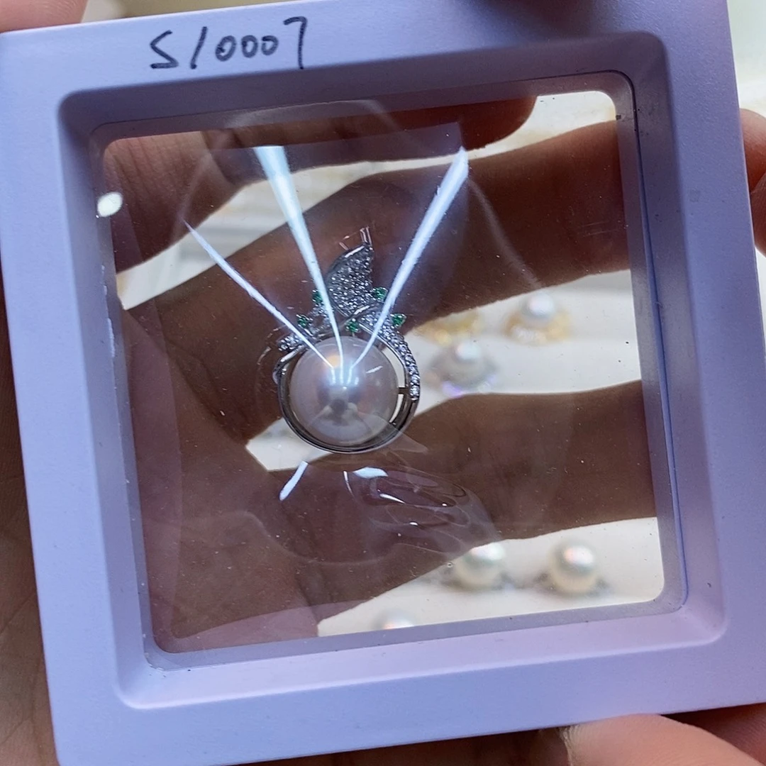 淡水珍珠银S925镶嵌颈饰