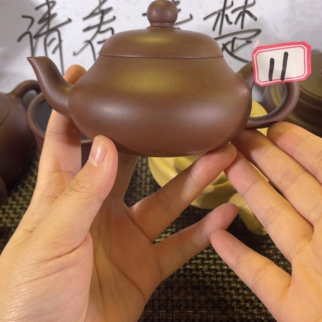 茶壶紫砂梨形全手