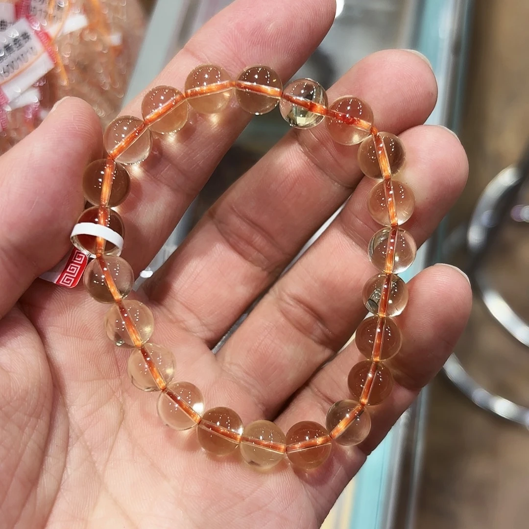水晶手串未镶嵌黄水晶