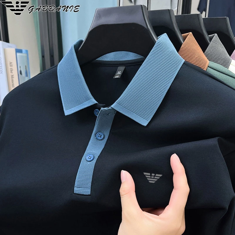 意大利奢品短袖polo衫男士t恤2025年夏季新薄款潮流休闲翻领上衣