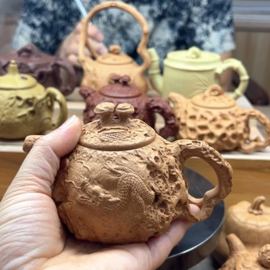 茶壶紫砂紫**唱全手工制作