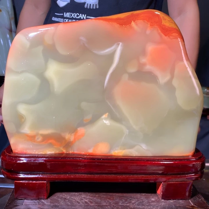 石材天然原石摆件