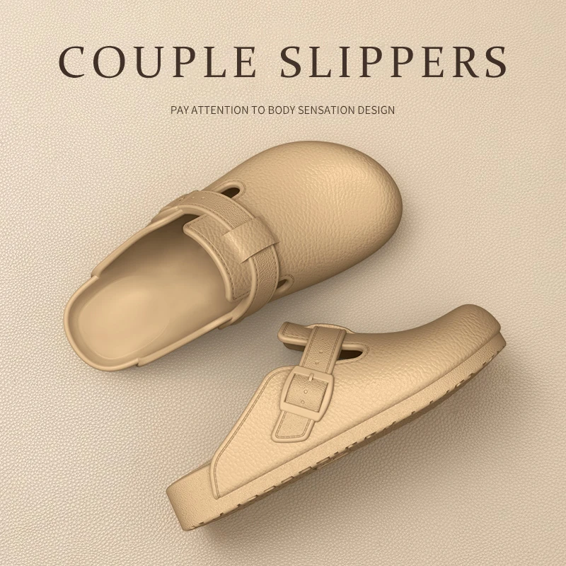 漫巴厘2025早春EVA博肯鞋包头软底厚底时尚外穿舒适百搭慵懒拖鞋