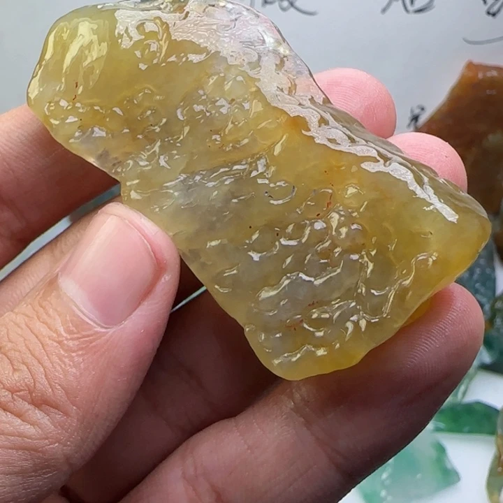 叮***虎定制翡翠未镶嵌不包工不退换