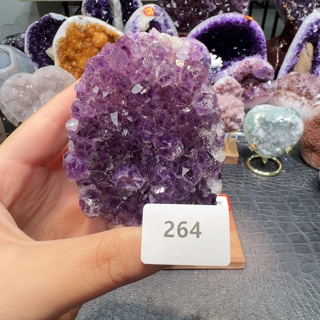 紫晶珠宝半成品未镶嵌