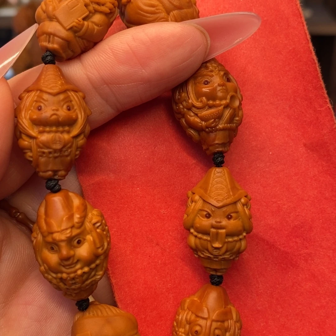 橄榄核手串/手链卡通地府铁核