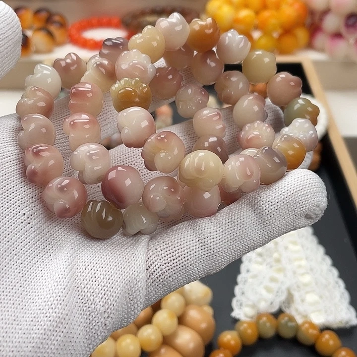 白玉菩提吊坠爱心猫爪通货