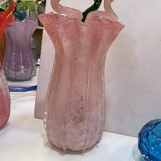 琉璃夜光瓶高31厘米口径15厘米