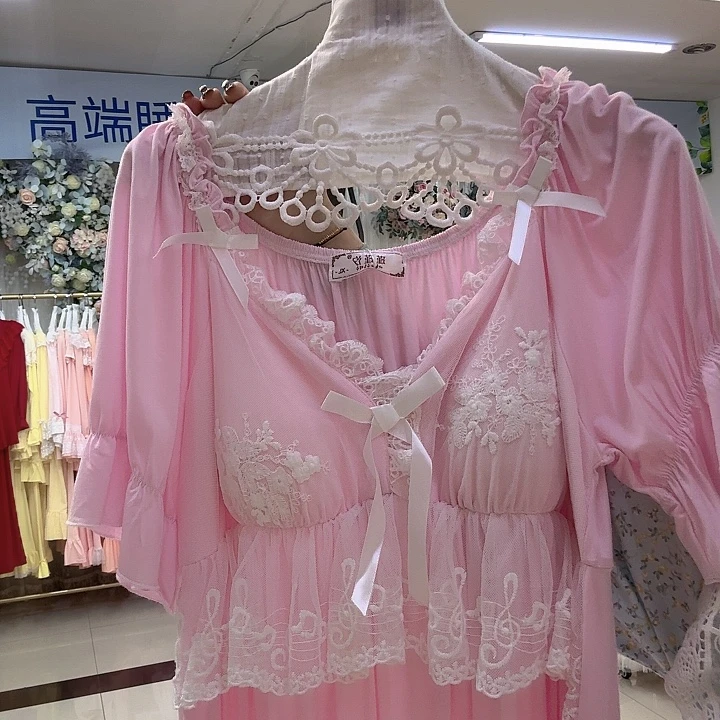 三醋酯纤维宫廷款睡裙