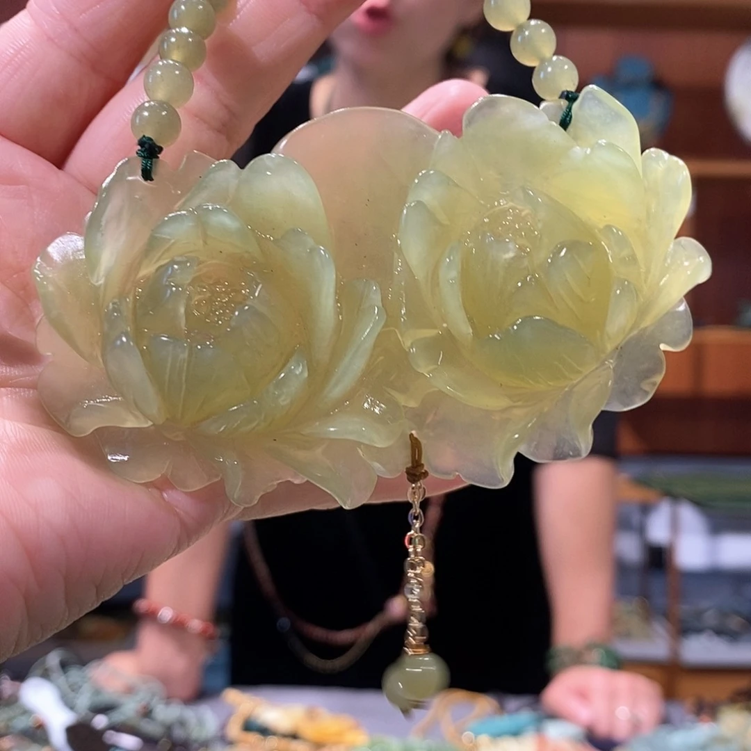 未镶嵌岫玉毛衣链
