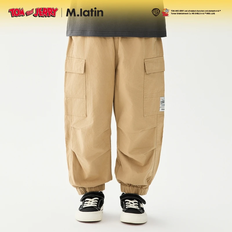 【猫和老鼠】儿童裤子夏新款男童大童轻薄工装感梭织裤