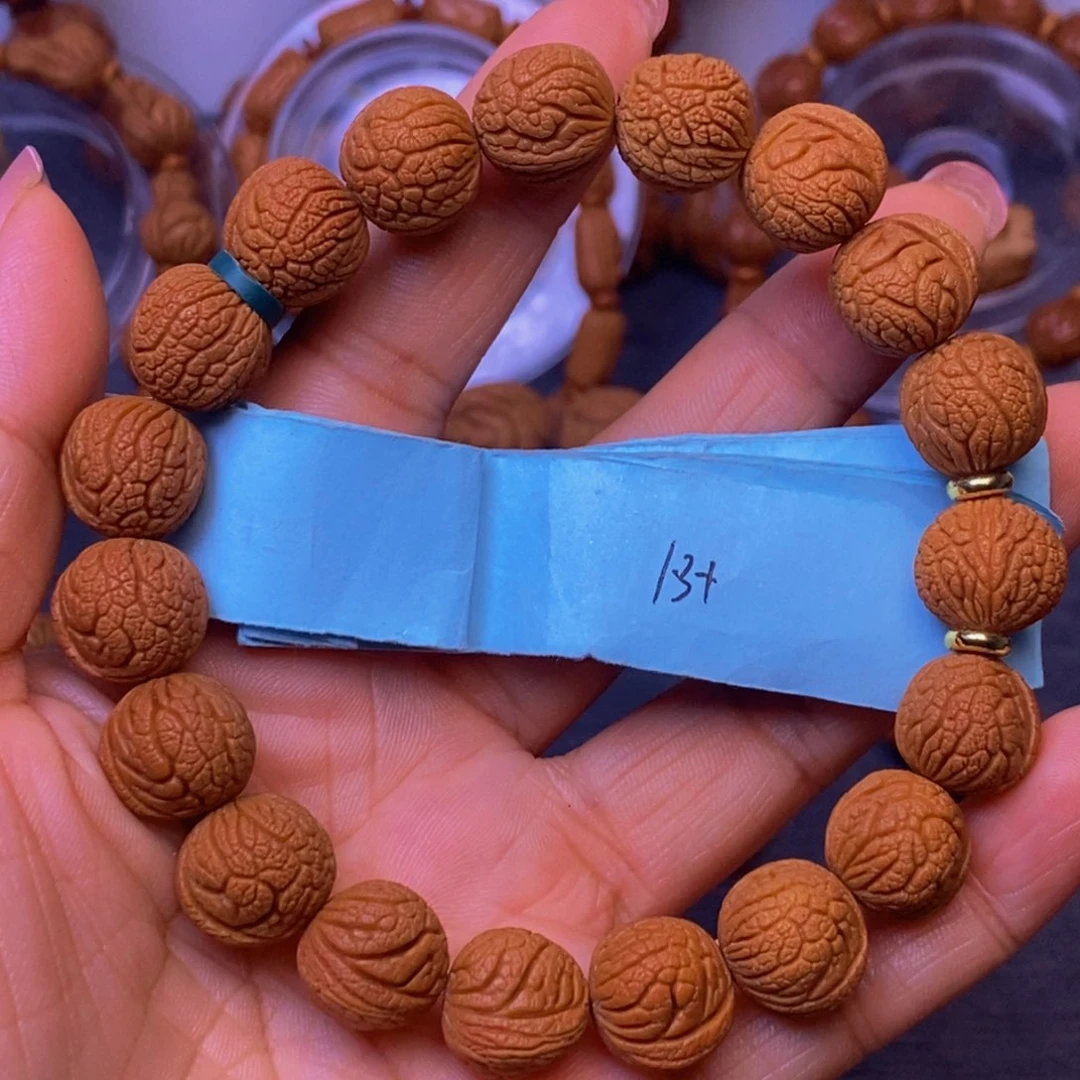 秦岭龙纹桃核18颗