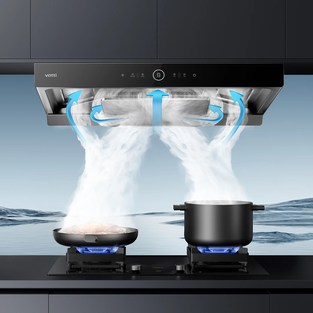 Vatti/华帝惊世系列S11+301F三腔家用欧式烟机25m³大风量烟灶套装