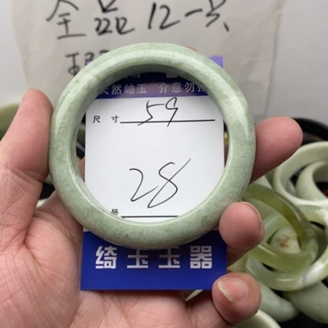 未镶嵌蛇纹石玉手镯