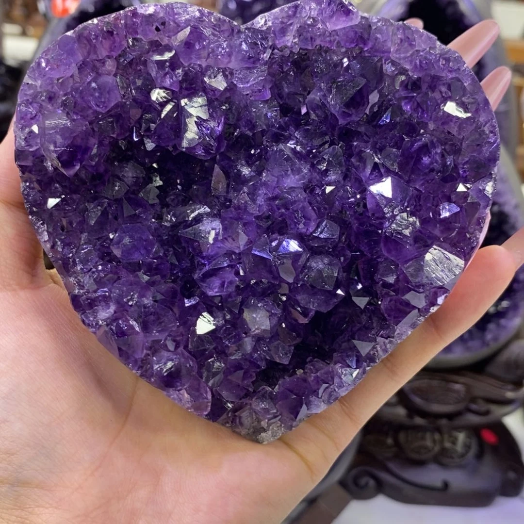 未镶嵌紫晶大型摆件（非配饰）心