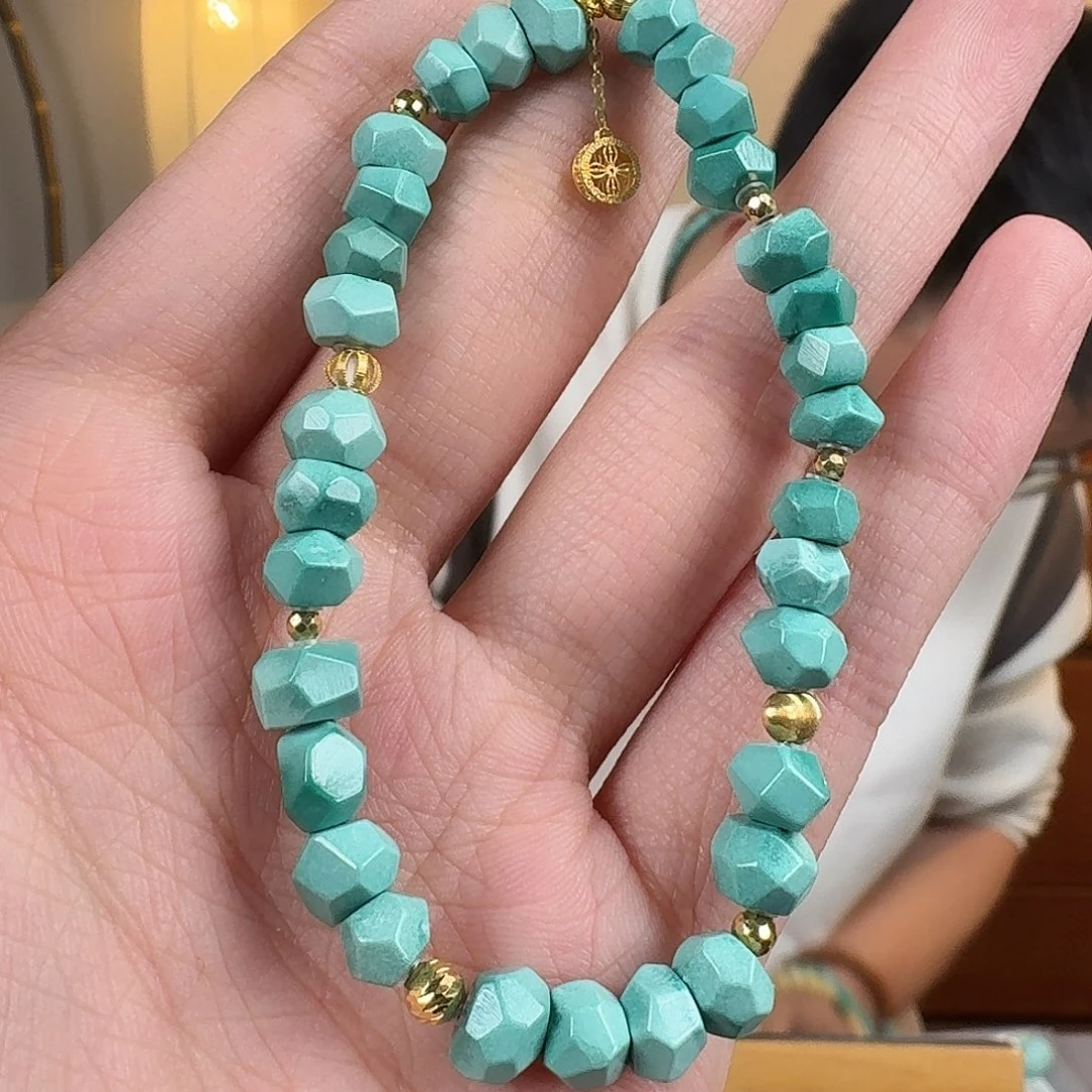 绿松石18K金镶嵌珠宝奇石