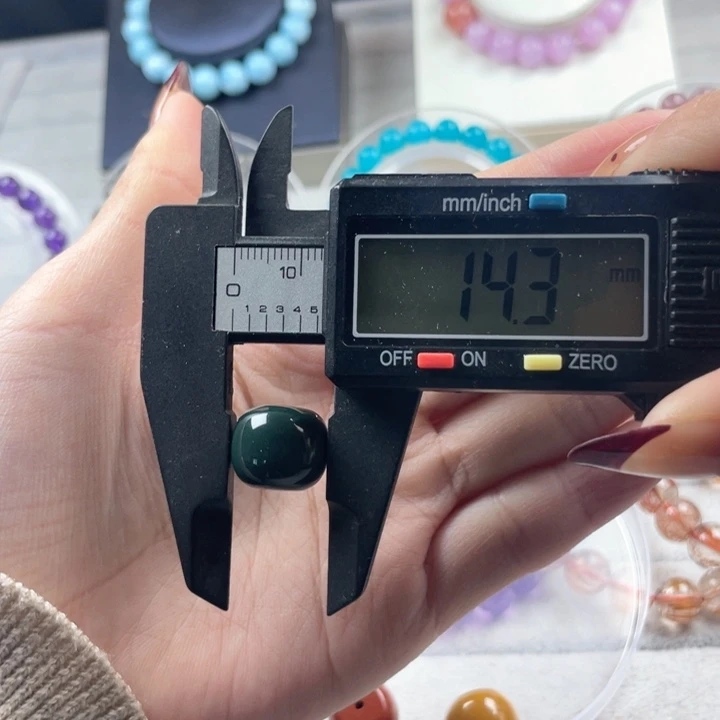 水晶珠宝半成品未镶嵌阿拉善老型14mm单珠