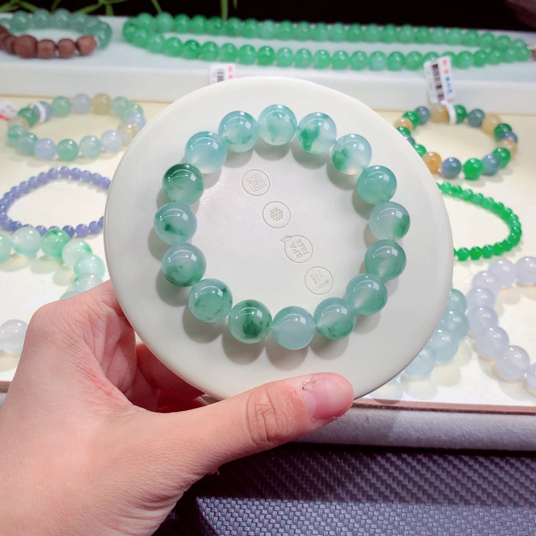 翡翠未镶嵌手链卡13