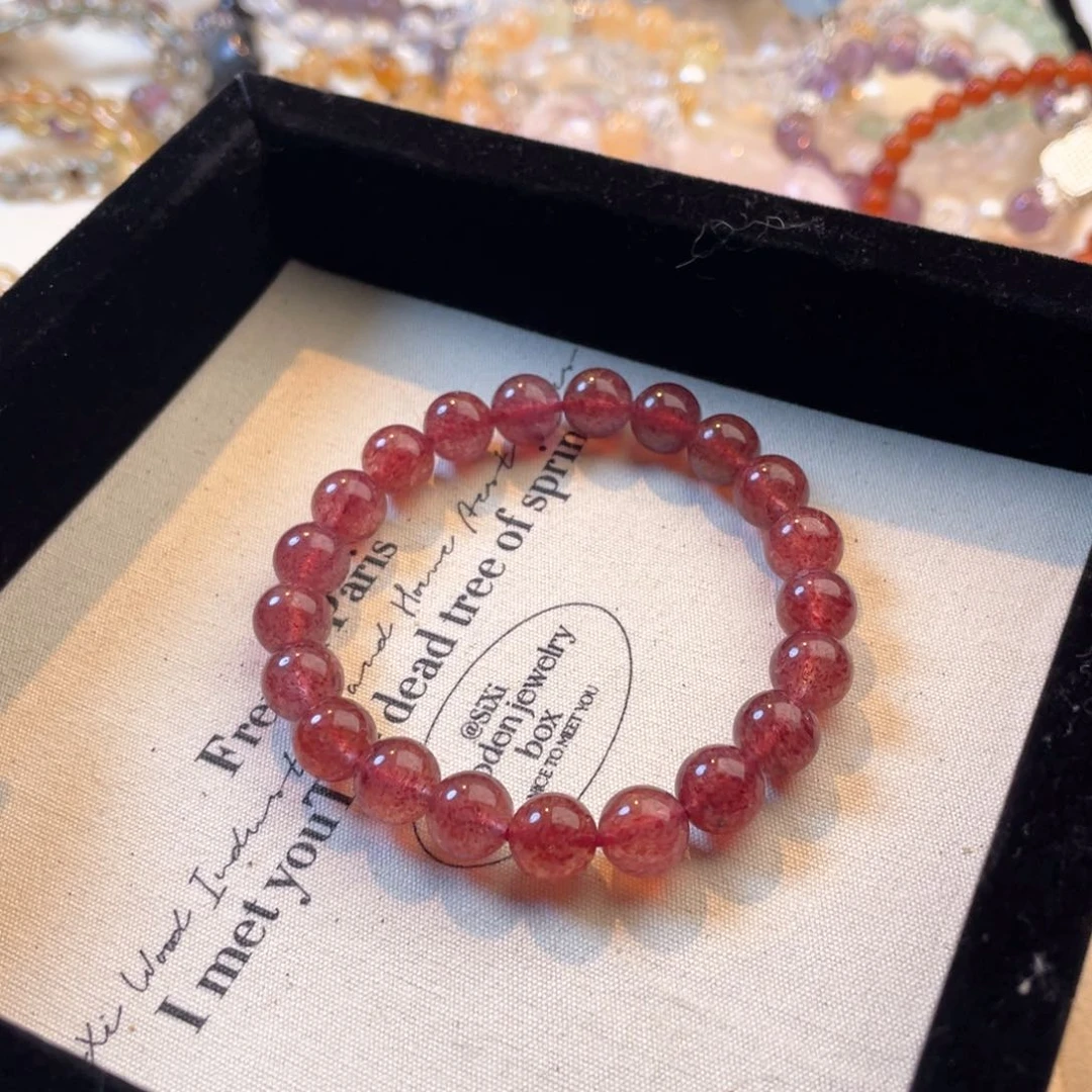 紫晶手链未镶嵌草莓晶